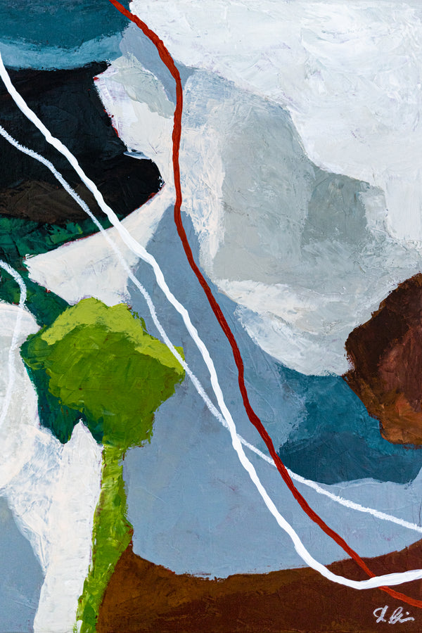 Earthy Neutral Abstract Wall Art — Modern Original Oil Painting, Textured Canvas — "Terra Intima"