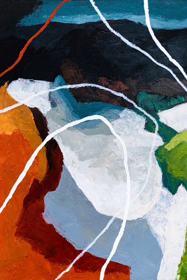 Earthy Neutral Abstract Wall Art — Modern Original Oil Painting, Textured Canvas — "Terra Intima"