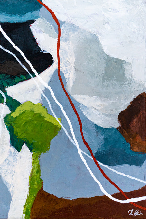 Earthy Neutral Abstract Wall Art — Modern Original Oil Painting, Textured Canvas — "Terra Intima"