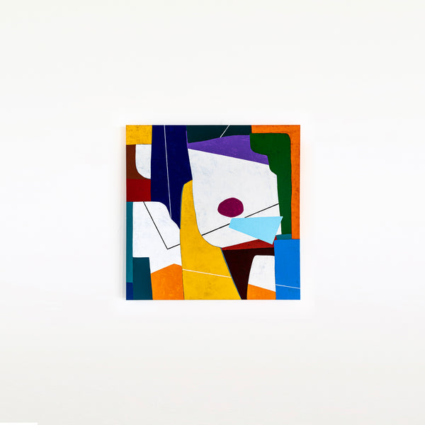 Original Abstract Colorful Painting, Geometric Canvas Wall Art for Living Room or Office Space | The (44"x44")