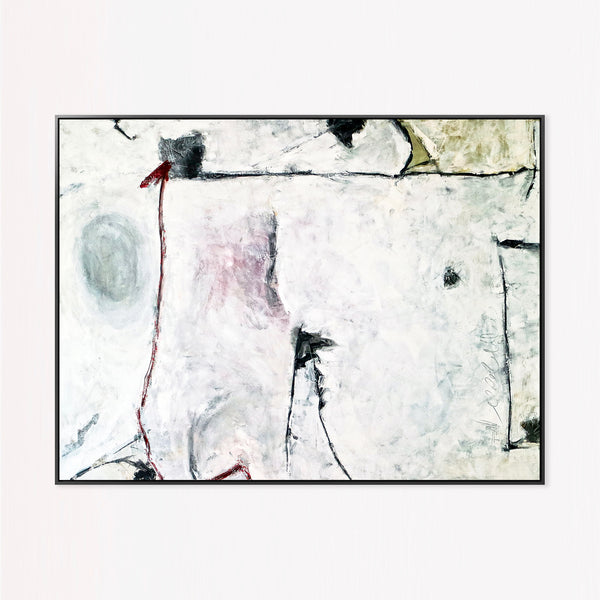 Abstract Painting – Original Wall Art – Large Oil & Acrylic Painting on Canvas – Modern Minimalist Contemporary Canvas Art – “The Myth”