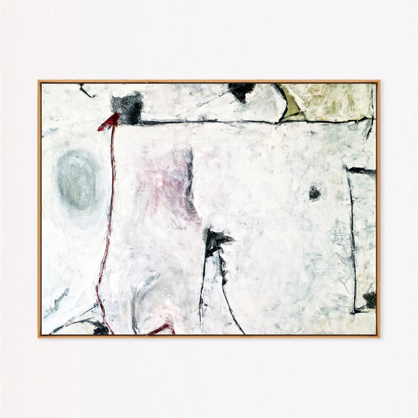 Abstract Painting – Original Wall Art – Large Oil & Acrylic Painting on Canvas – Modern Minimalist Contemporary Canvas Art – “The Myth”