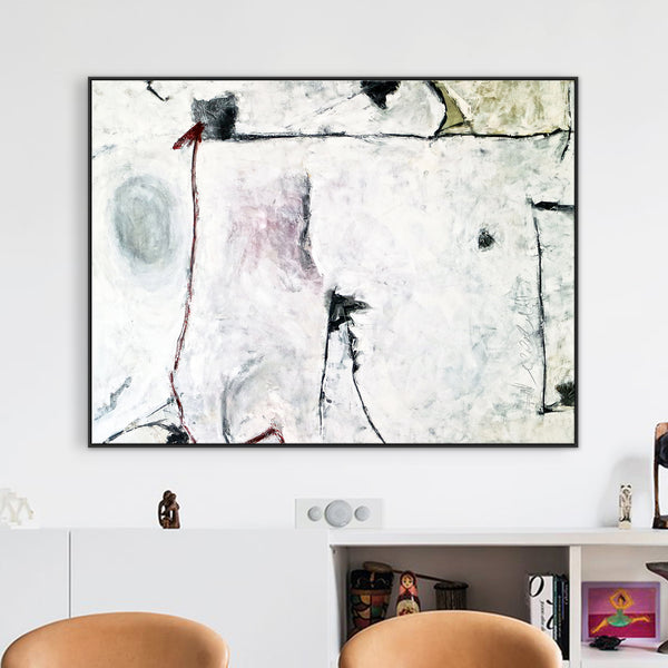 Imagining Ancient Legends of Original Abstract Acrylic Painting, Minimalist Large Modern Canvas Wall Art | The myth