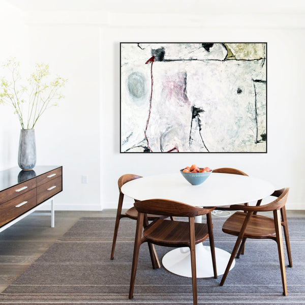 Abstract Painting – Original Wall Art – Large Oil & Acrylic Painting on Canvas – Modern Minimalist Contemporary Canvas Art – “The Myth”