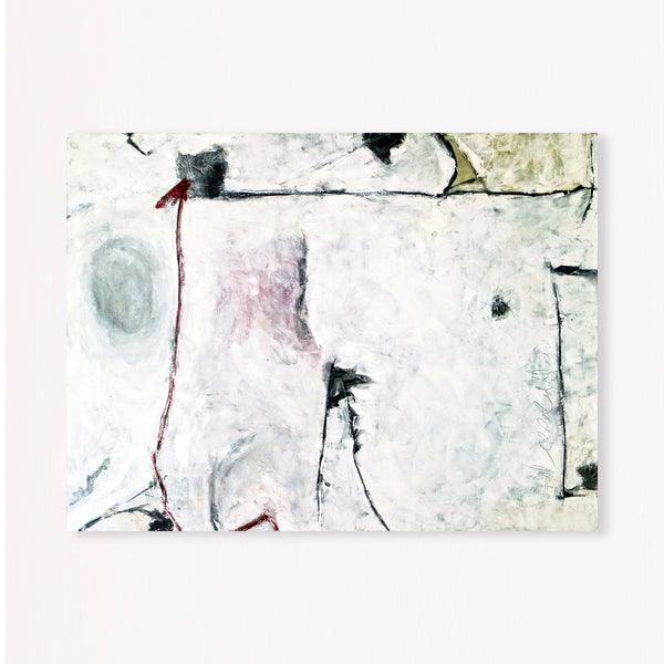 Abstract Painting – Original Wall Art – Large Oil & Acrylic Painting on Canvas – Modern Minimalist Contemporary Canvas Art – “The Myth”