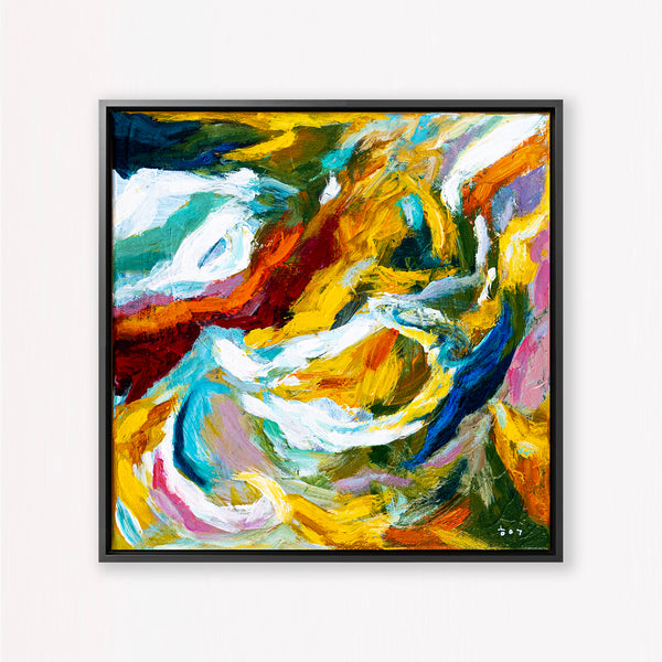 Abstract Painting Original, Expressionism in Modern Abstract Wall Art |  Tinc II (12"x12")