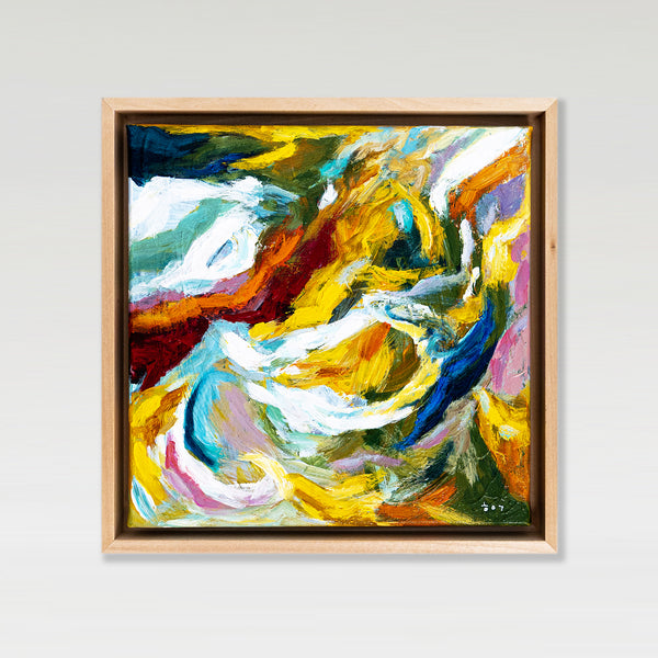 Abstract Painting Original, Expressionism in Modern Abstract Wall Art |  Tinc II (12"x12")