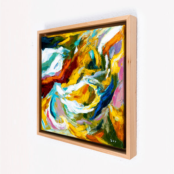 Abstract Painting Original, Expressionism in Modern Abstract Wall Art |  Tinc II (12"x12")