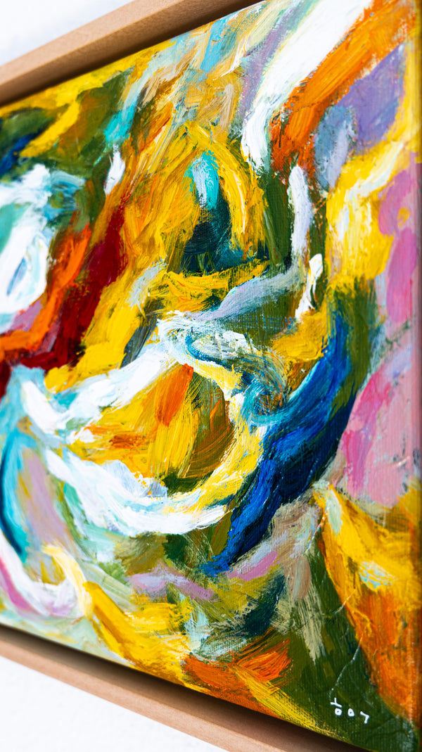 Abstract Painting Original, Expressionism in Modern Abstract Wall Art |  Tinc II (12"x12")