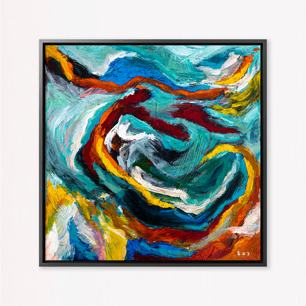Abstract Painting Original, Expressionism in Modern Abstract Wall Art |  Tinc I (12"x12")