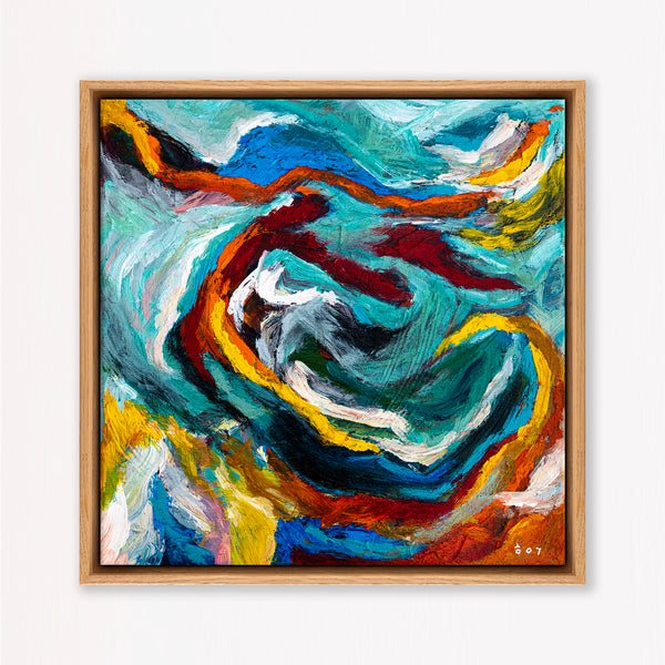 Abstract Painting Original, Expressionism in Modern Abstract Wall Art |  Tinc I (12"x12")