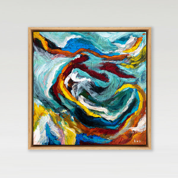 Abstract Painting Original, Expressionism in Modern Abstract Wall Art |  Tinc I (12"x12")