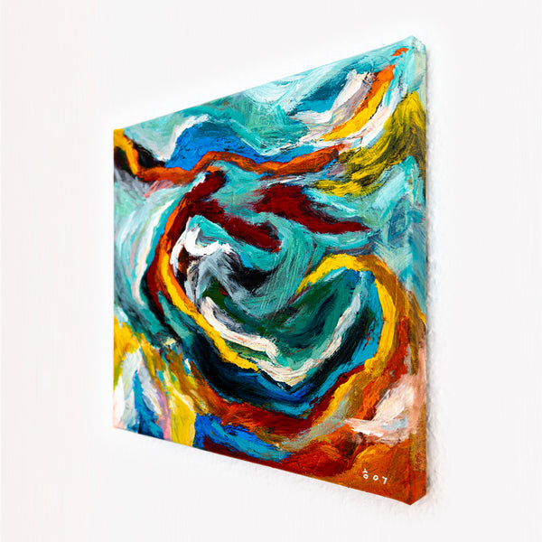 Abstract Painting Original, Expressionism in Modern Abstract Wall Art |  Tinc I (12"x12")