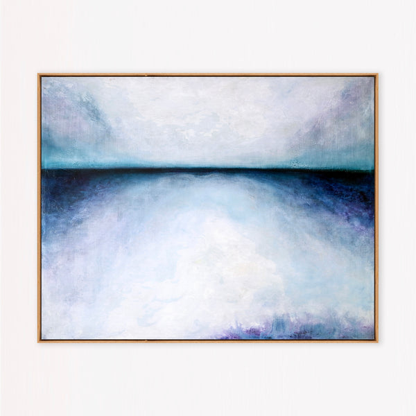 Abstract Painting – Original Wall Art – Large Oil & Acrylic Painting on Canvas – Modern Minimalist Canvas Art – “Tranquil Morning”