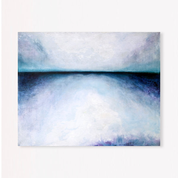 Abstract Painting – Original Wall Art – Large Oil & Acrylic Painting on Canvas – Modern Minimalist Canvas Art – “Tranquil Morning”