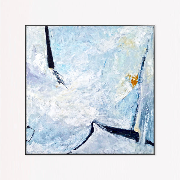 Abstract Painting – Original Wall Art – Large Oil & Acrylic Painting on Canvas – Modern Minimalist Contemporary Canvas Art – “Unspoken”