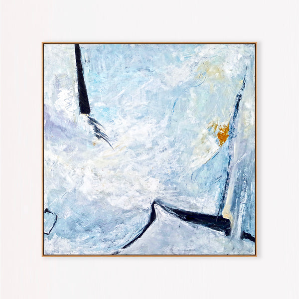 Abstract Painting – Original Wall Art – Large Oil & Acrylic Painting on Canvas – Modern Minimalist Contemporary Canvas Art – “Unspoken”