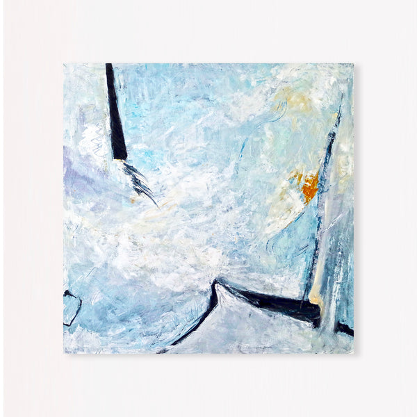 Abstract Painting – Original Wall Art – Large Oil & Acrylic Painting on Canvas – Modern Minimalist Contemporary Canvas Art – “Unspoken”