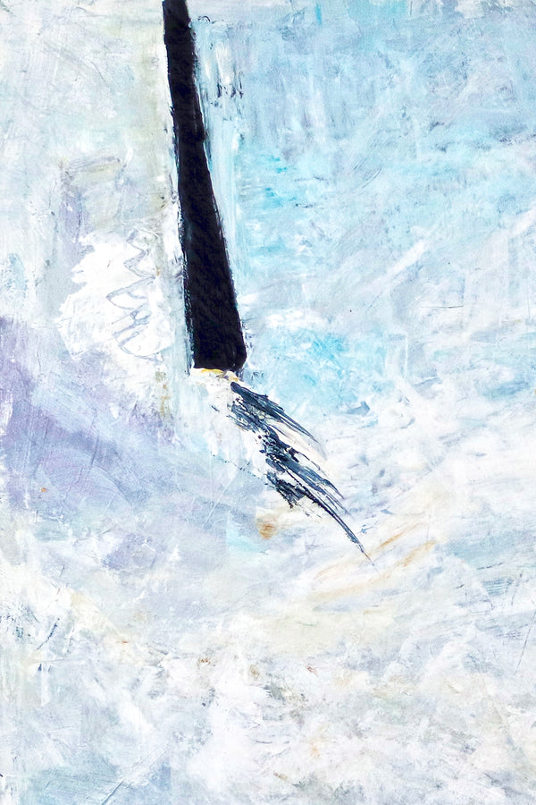 Abstract Painting – Original Wall Art – Large Oil & Acrylic Painting on Canvas – Modern Minimalist Contemporary Canvas Art – “Unspoken”