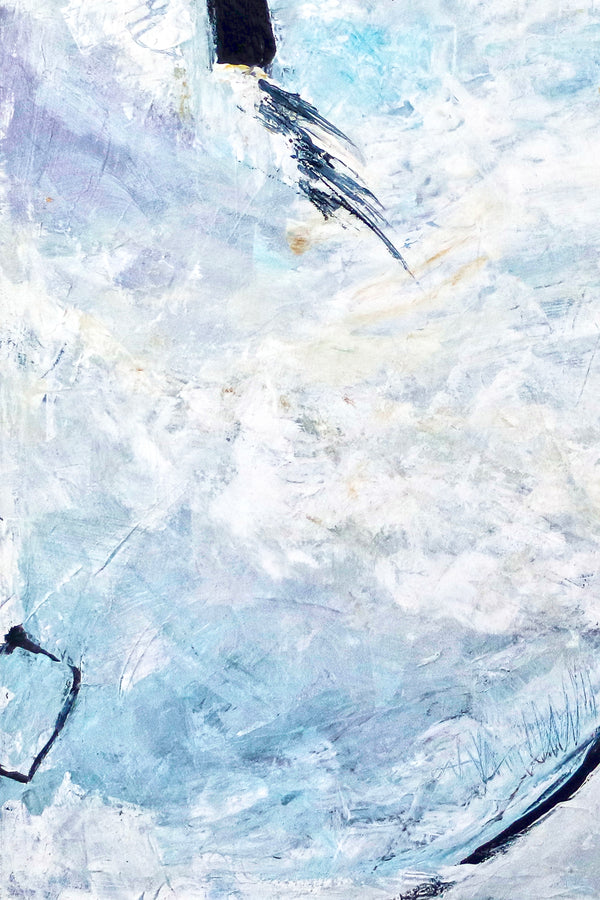 Abstract Painting – Original Wall Art – Large Oil & Acrylic Painting on Canvas – Modern Minimalist Contemporary Canvas Art – “Unspoken”