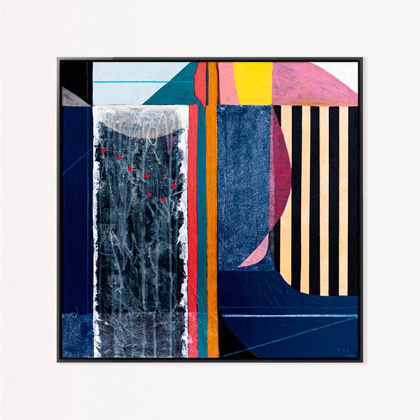 Geometric Abstract Painting - Oil & Acrylic on Canvas Wall Art – Ursa Major (24"x24")