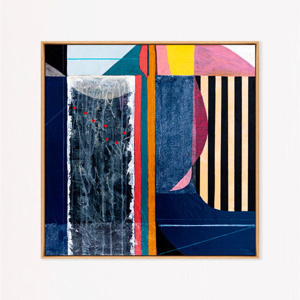 Geometric Abstract Painting - Oil & Acrylic on Canvas Wall Art – Ursa Major (24"x24")