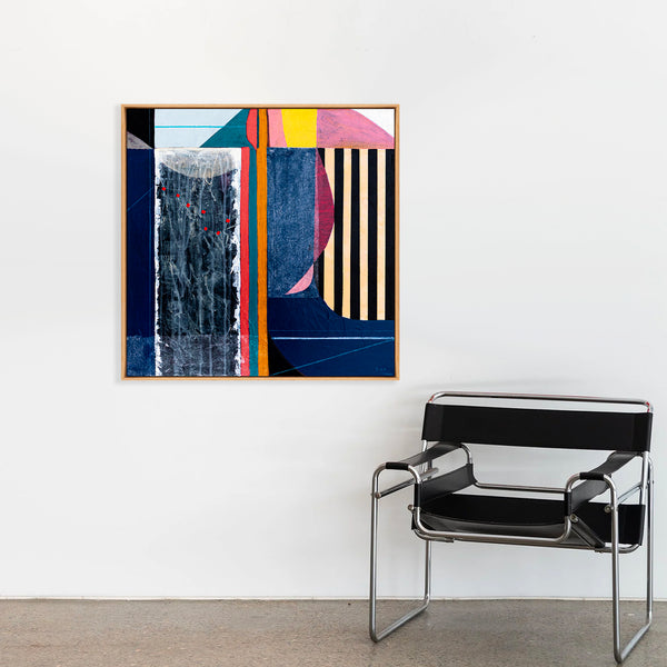 Geometric Abstract Painting - Oil & Acrylic on Canvas Wall Art – Ursa Major (24"x24")