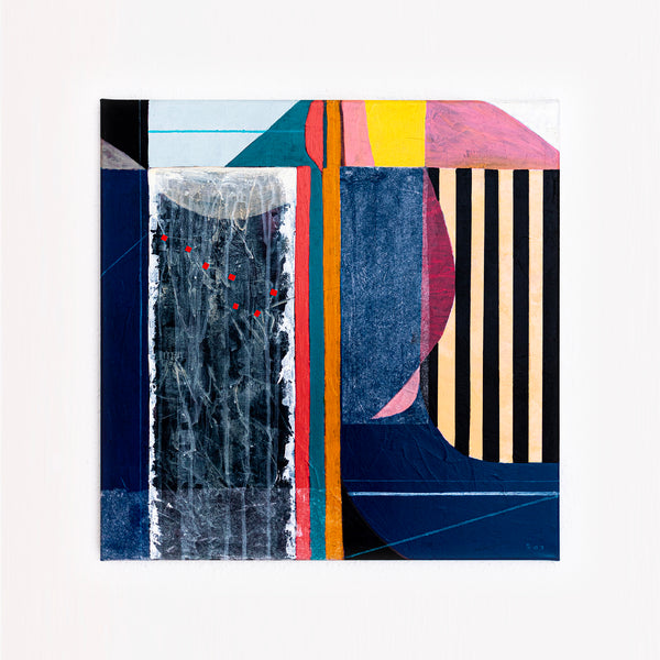 Geometric Abstract Painting - Oil & Acrylic on Canvas Wall Art – Ursa Major (24"x24")