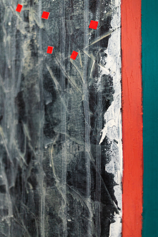 Geometric Abstract Painting - Oil & Acrylic on Canvas Wall Art – Ursa Major (24"x24")