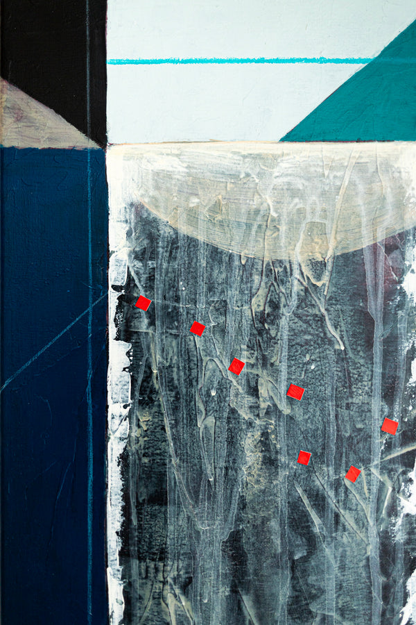 Geometric Abstract Painting - Oil & Acrylic on Canvas Wall Art – Ursa Major (24"x24")