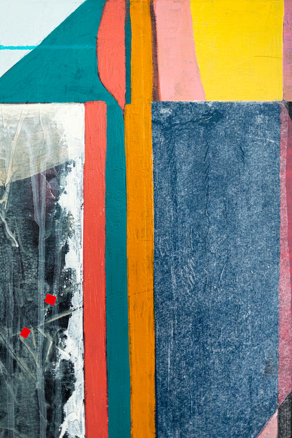 Geometric Abstract Painting - Oil & Acrylic on Canvas Wall Art – Ursa Major (24"x24")