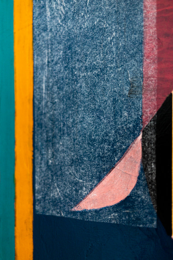 Geometric Abstract Painting - Oil & Acrylic on Canvas Wall Art – Ursa Major (24"x24")