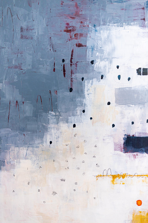 Large Abstract Minimalist Painting – Original Oil & Acrylic on Canvas – Warm Contemporary Wall Art – “Vacuitas Calida”