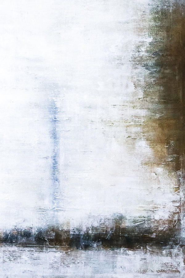 Abstract Painting – Original Wall Art – Large Oil & Acrylic Painting on Canvas – Modern Minimalist Contemporary Canvas Art – “Waiting”