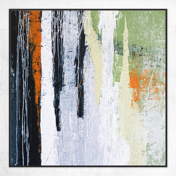 Abstract Original Painting in Natural Color Palette, Modern &Classic Expressionism Canvas Wall Art | Werk (36"x36")