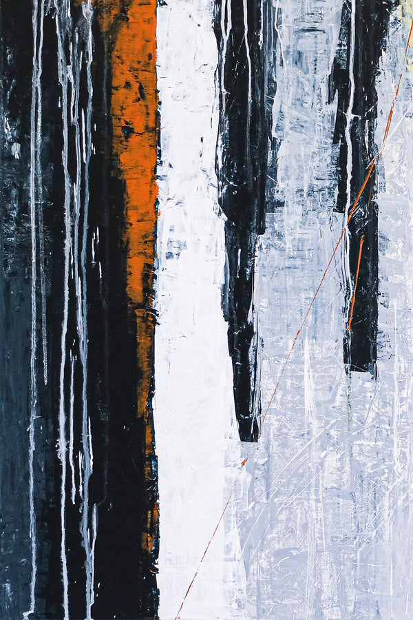 Abstract Original Painting in Natural Color Palette, Modern &Classic Expressionism Canvas Wall Art | Werk (36"x36")