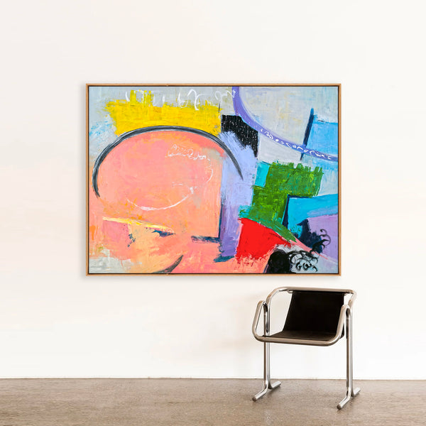 Abstract Painting – Original Wall Art – Large Oil & Acrylic Painting on Canvas – Modern Minimalist Contemporary Canvas Art – “Woodbury”