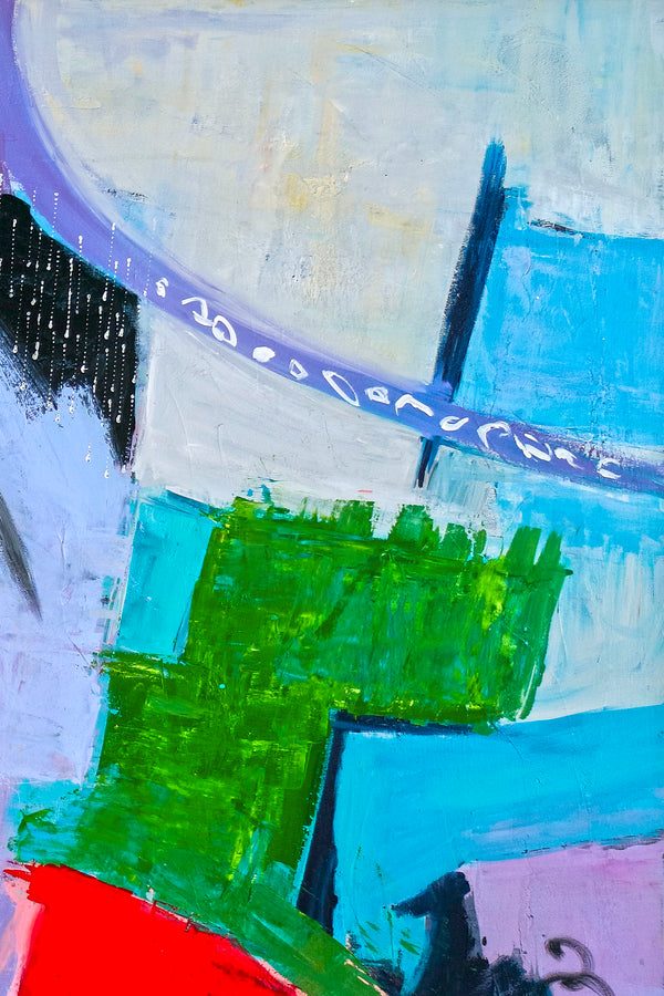 Abstract Painting – Original Wall Art – Large Oil & Acrylic Painting on Canvas – Modern Minimalist Contemporary Canvas Art – “Woodbury”