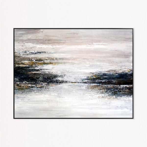 Abstract Painting – Original Wall Art – Large Oil & Acrylic Painting on Canvas – Modern Minimalist Contemporary Canvas Art – “Yet”