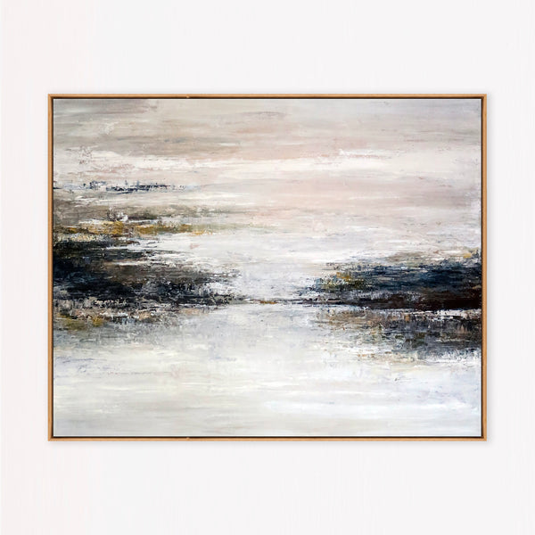 Abstract Painting – Original Wall Art – Large Oil & Acrylic Painting on Canvas – Modern Minimalist Contemporary Canvas Art – “Yet”
