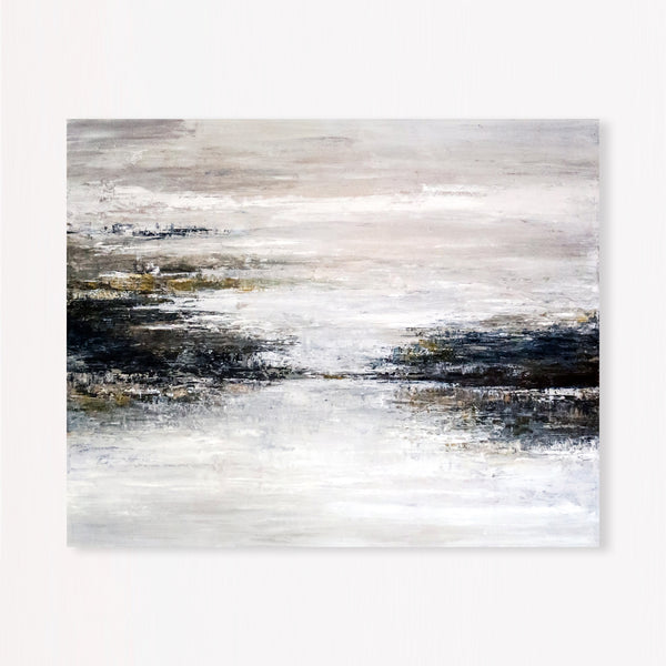 Abstract Painting – Original Wall Art – Large Oil & Acrylic Painting on Canvas – Modern Minimalist Contemporary Canvas Art – “Yet”