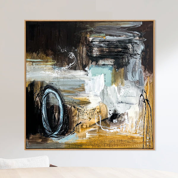 Abstract Painting Original, Expressionism in Modern Abstract Wall Art | puervenit III (40"x40")