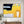 Abstract Wall Art — Large Yellow Black Modern Original Oil Painting, Textured Canvas — 