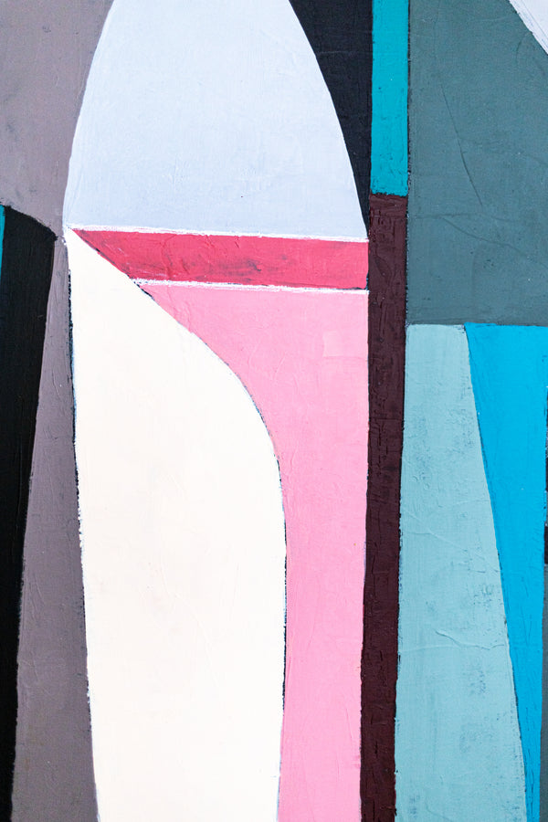 Serene Neutral Minimalist Abstract Wall Art — Original Oil Painting, Textured Canvas — "Quies" (16"x20" | 41x51cm)