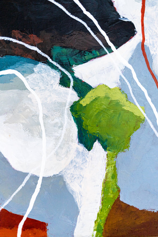 Earthy Neutral Abstract Wall Art — Modern Original Oil Painting, Textured Canvas — "Terra Intima" (20"x16" | 51x41cm)