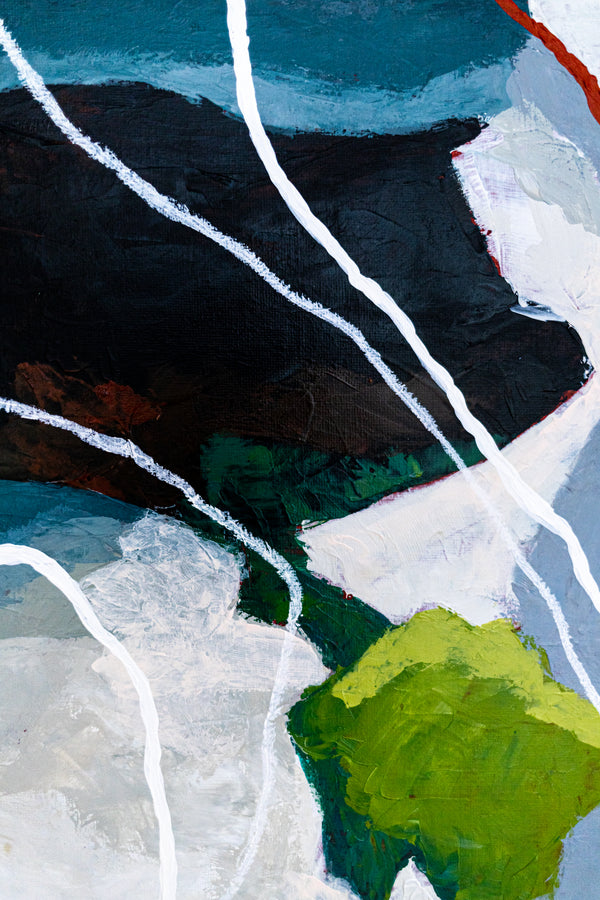 Earthy Neutral Abstract Wall Art — Modern Original Oil Painting, Textured Canvas — "Terra Intima" (20"x16" | 51x41cm)