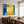 Large Yellow Teal Abstract Wall Art — Modern Original Oil Painting, Textured Canvas — 