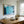 Bold Teal Geometric Abstract Wall Art — Original Oil Painting, Textured Canvas — 