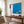 Abstract Wall Art Blue Modern Dynamic Original Oil Painting, Textured Canvas — 