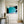 Bold Teal Geometric Abstract Wall Art — Original Oil Painting, Textured Canvas — 